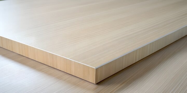 Polished smooth plain melamine MDF light sand mark surface AI-Created Content