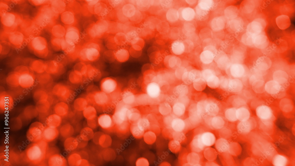 Wall mural soft focus red abstract bokeh background glittering aesthetic textured pattern