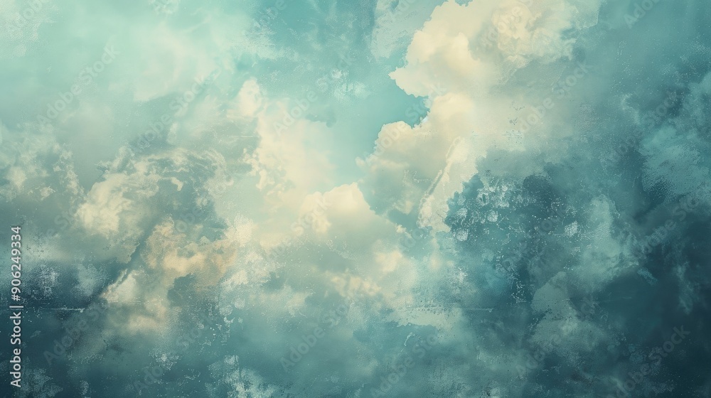 Wall mural cloudy sky with blank space texture and design