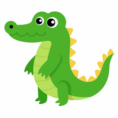 Cute Crocodile Vector Illustration