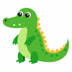 Cute Crocodile Vector Illustration