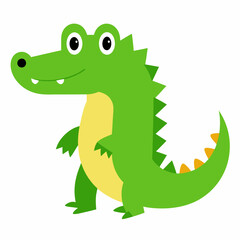Cute Crocodile Vector Illustration