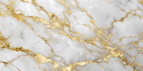 Fototapeta premium White and gold marble background abstract modern texture Generative By AI