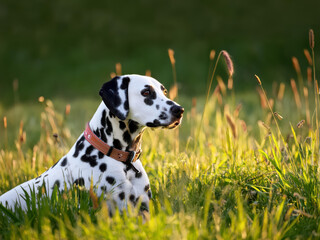 Dog in grass