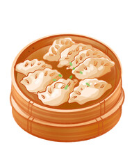 Dumpling illustration

