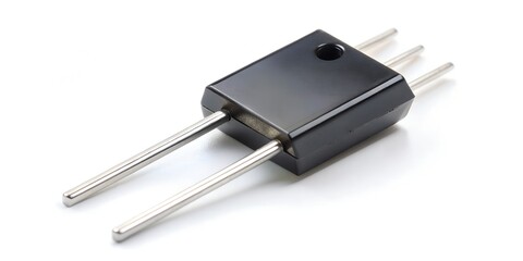 Electronic component Semiconductor diode on white background Creative AI
