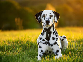 Dog in grass