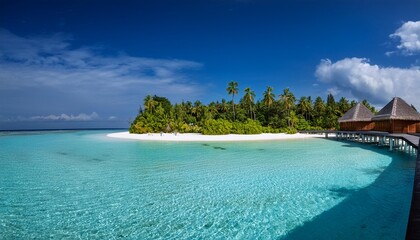 Fototapeta premium 뷰가 환상적인 몰디브의 섬