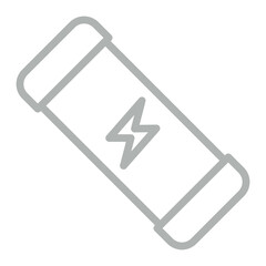 Energy Vector Line Grey Icon Design