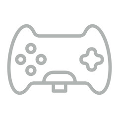 Controller Vector Line Grey Icon Design