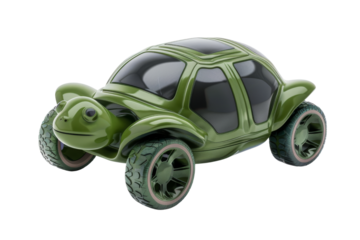 Green Turtle Car 3D Model