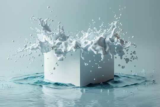 close up of a cardboard box on white background, mlik ,