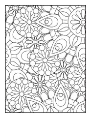 Mandala Coloring Pages. Seamless vector pattern. Black and white linear drawing. coloring page for children and adults. Mandala Coloring Book For Adult. Mandala Coloring Book. 