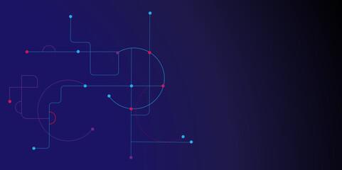 Social networking, network connection and global communication technology background