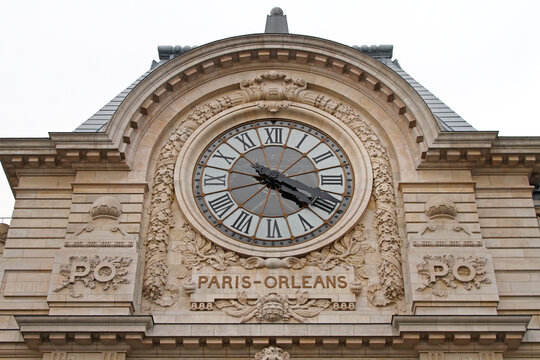 Paris Orleans Clock at Orsay Museum Building France