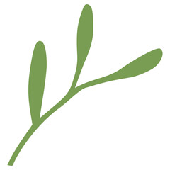 Branch with leaves Icon Vector Illustration 