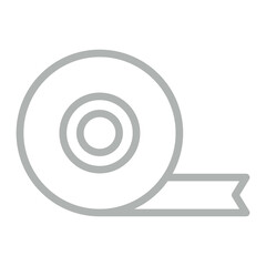 Insulating Tape Vector Line Grey Icon Design