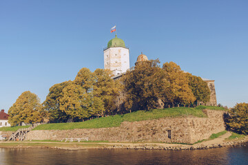 full view of Wiborgs castle with its base