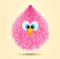 free vector fluffy hairy cartoon balls