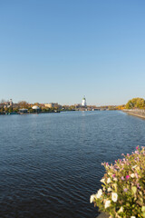 view from embankment to castle of Wiborg