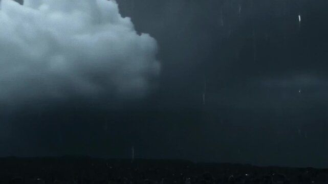 Dark Storm Clouds with Rain
