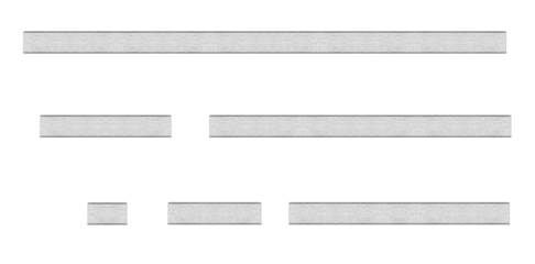 Horizontal silver metal mounting tapes - on isolated transparent background.