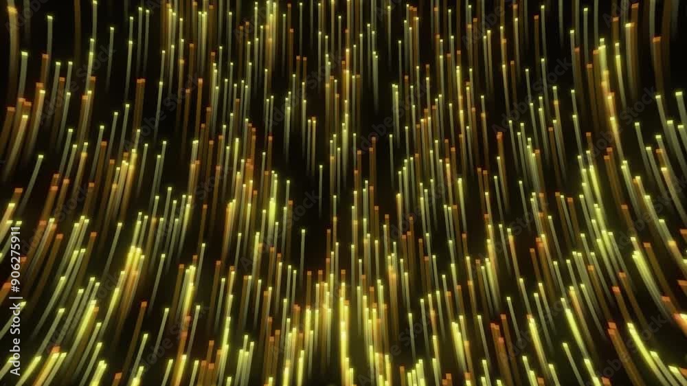 Wall mural gold background animated sparkling element for motion graphic, on background seamless loop animation