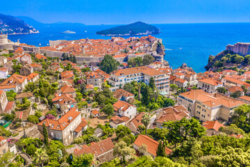 Obraz premium city old town Dubrovnik view, Croatia, european travel destination