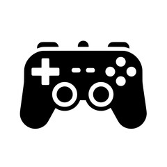 game controller silhouette vector illustration isolated gaming conecpt