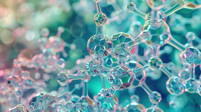 A detailed illustration of an ionic lattice structure in sodium chloride, showing the repeating pattern of ions