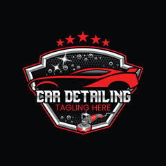Obraz premium Auto detailing logo