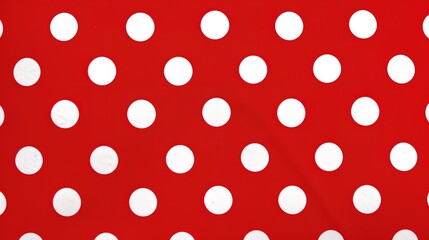  Red and White Polka Dots Background: Classic Pattern for Festive and Playful Designs