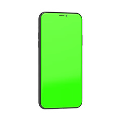 Phone right clear perspective greenscreen