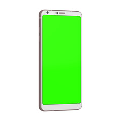 Phone right see-through greenscreen view