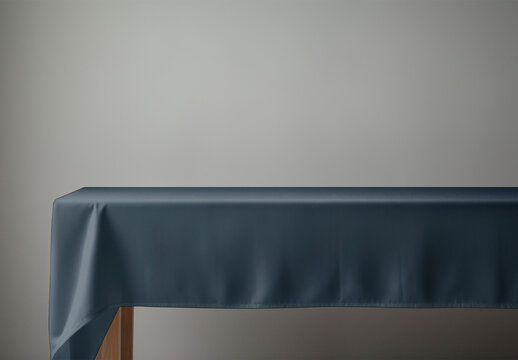 Product Table Cloth Mockup With Generative AI