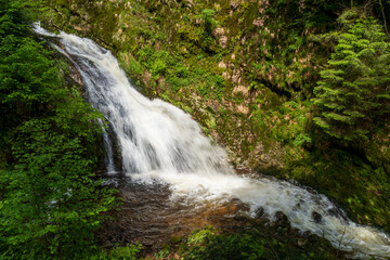 Fototapeta premium The All Saints Waterfalls in Baden-Württemberg located in the Black Forest