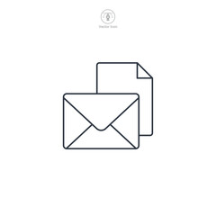 Email icon symbol vector illustration isolated on white background