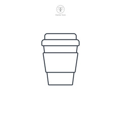 Coffee cup icon symbol vector illustration isolated on white background