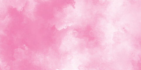 Paint leaks and ombre effects Hand painted abstract pink watercolor background, Bright pastel pink colored painted grunge texture background, smooth and stained paper pink smoke.