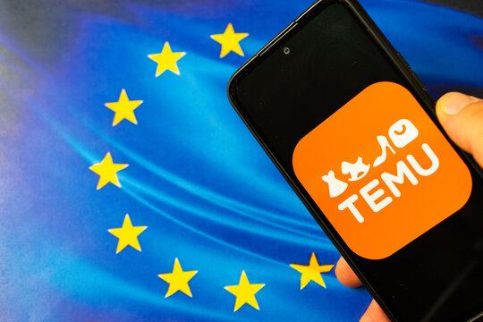 temu and european union flag