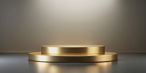 Gold podium with design for showcasing bestseller products or promotions, gold, podium,design, showcase, bestseller