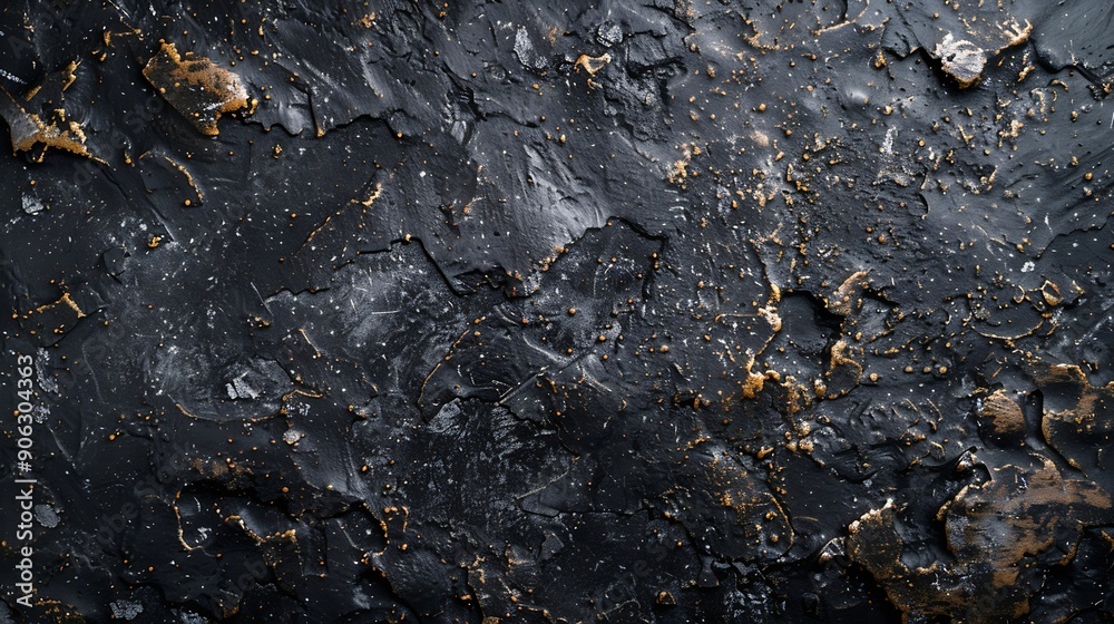 Aufkleber texture of black polished concrete background dark old wallpaper with cement texture nature wall con