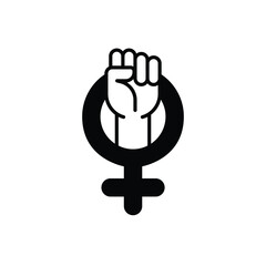Feminism vector icon