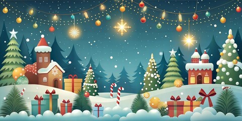 Obraz premium Christmas background