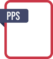 PPS File rectangular icon