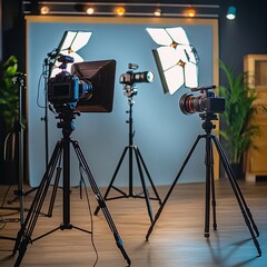 Studio-Ready: Professional Camera and Lighting for Video Interview