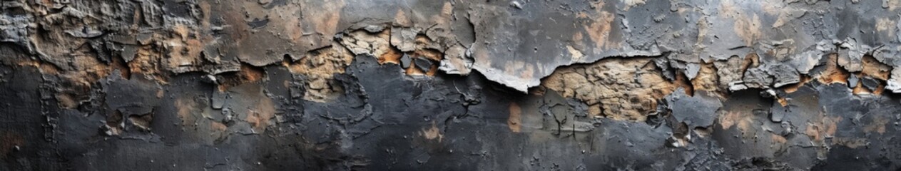 Fototapeta premium Abstract Textured Background of a Cement Wall in Deep Grey Shades, Conveying an Urban and Industrial Aesthetic