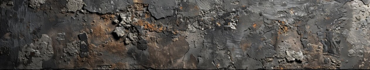 Fototapeta premium Abstract Textured Background of a Cement Wall in Deep Grey Shades, Conveying an Urban and Industrial Aesthetic