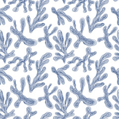 Abstract shape pattern. Hand drawn simple line illustration for background. Ink painting style composition for decoration.