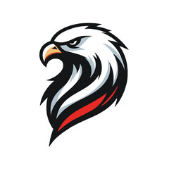 Fototapeta premium eagle head mascot logo vector